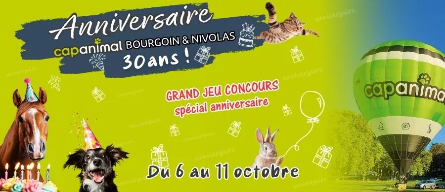 Grand jeu spécial anniversaire Cap Animal Bourgoin et Nivolas