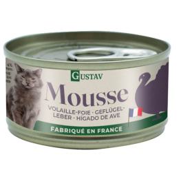 GUSTAV Mousse Chat, volaille/foie, 85g