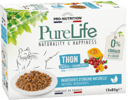 Pure Life au thon courge/cranberries, sans Céréales - 12x85g