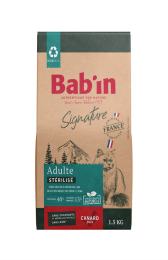 BAB'IN SIGNATURE CHAT ADULTE STERILISE CANARD 1.5 KG