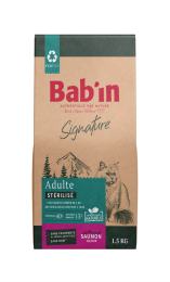 BAB'IN SIGNATURE CHAT ADULTE STERILISE SAUMON 1.5 KG