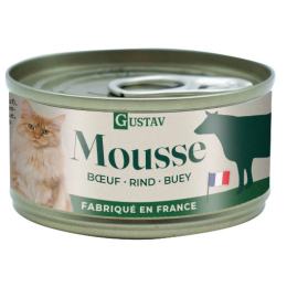 GUSTAV Mousse Chat, bœuf, 85g