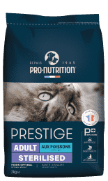 PRESTIGE CHAT ADULT STERILIZED AUX POISSONS BLANCS 2KG