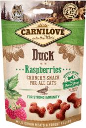 Carnilove Treats Crunchy Snack -  Canard & Framboises Sac 50 Gr