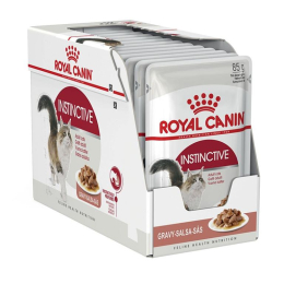 ROYAL CANIN INSTINCTIVE BOUCHEES EN SAUCE CHAT ADULTE DE 1 A 7 ANS 85g X 12 sachets