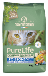 Pure Life chat 8+ Sterilised 8kg