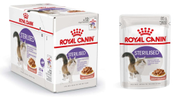 ROYAL CANIN STERILISED BOUCHEES EN SAUCE CHAT STERILISE DE 1 A 7 ANS 85g X12 sachets