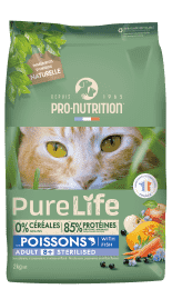 Pure Life chat 8+ Sterilised 2kg