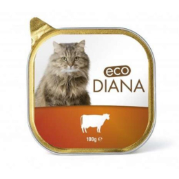 Pâté au bœuf pour chat, barquette de 100g