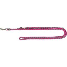 Cavo laisse réglable, S–M: 2,00 m/ø 12 mm, fushia/gris graphite