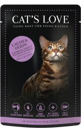 CAT'S LOVE ADULT Saumon & Poulet 85g