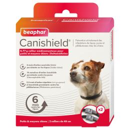 Canishield PETITS ET MOYEN CHIENS à la deltaméthrine - 2 collier