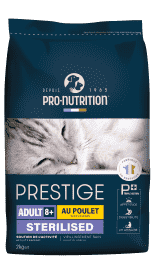 PRESTIGE CHAT ADULT 8+ STERILIZED AU POULET 2KG