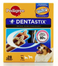 PEDIGREE Dentastix Bâtonnets hygiène bucco-dentaire pour petit chien x28 440g