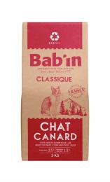 BAB'IN CLASSIQUE CHAT ADULTE CANARD 3 KG