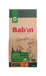 BAB'IN SIGNATURE CHAT ADULTE STERILISE SANS CEREALES GRANDES RACES 6 KG