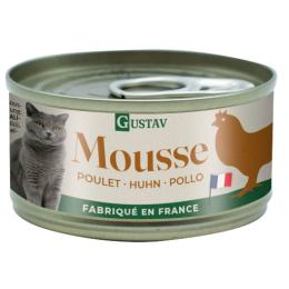 GUSTAV Mousse Chat, poulet, 85g