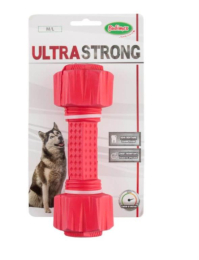 Ultra Strong haltère, 19cm, rouge