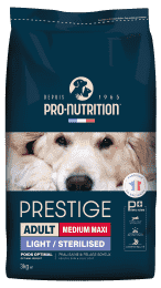 PRESTIGE CHIEN ADULT MEDIUM MAXI LIGHT STERILISED 3KG