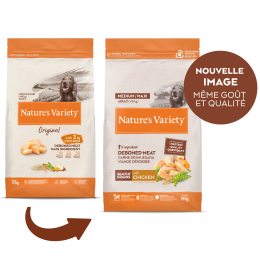 NATURE'S VARIETY chien Original med adult poulet 10kg