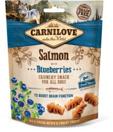 Carnilove Treats Crunchy Snack -  Saumon & Myrtilles Sac 200 Gr